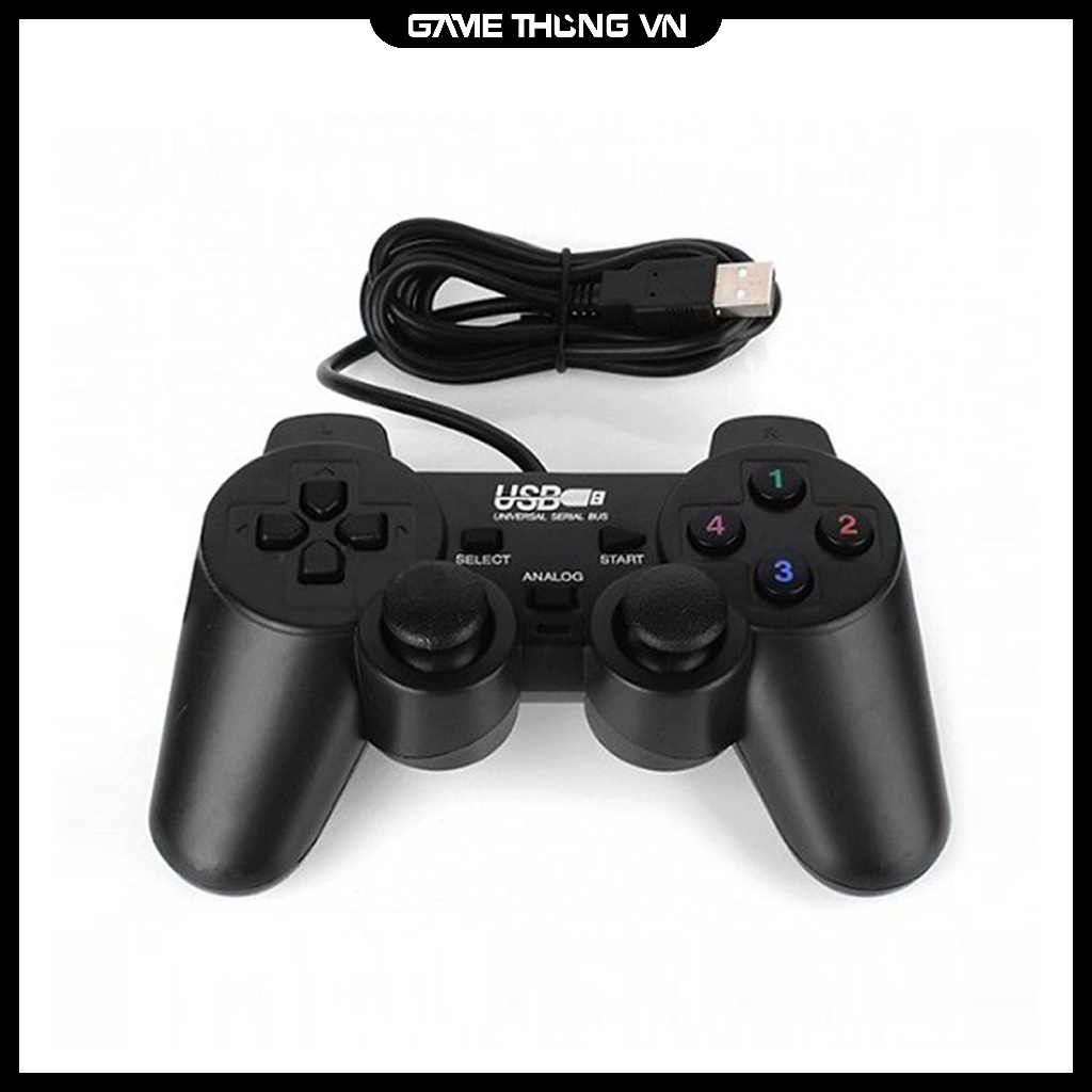 Tay Cầm Chơi Game Cho PC / Laptop (Tặng bộ đệm nút bấm) (Chơi FO4, Genshin Impact v.v..)