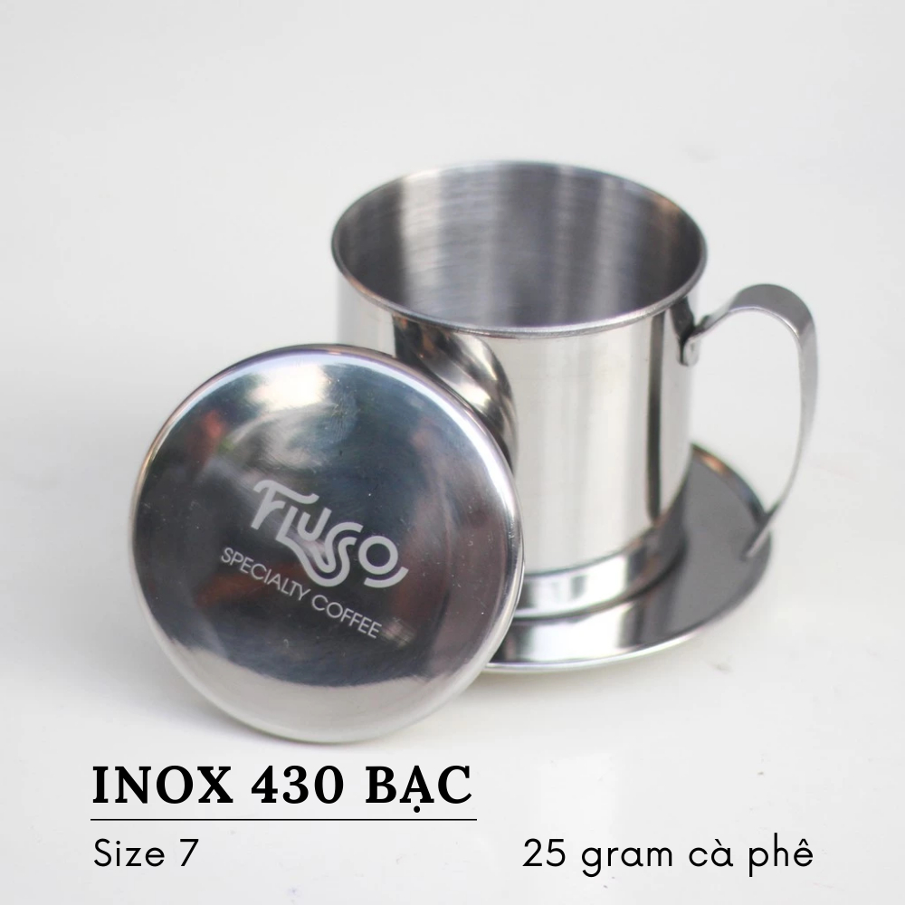 Phin Pha Cà Phê Inox 430 Flusso Specialty Coffee