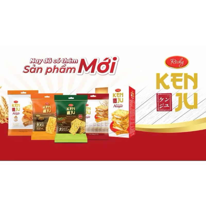 Bánh Quy Nougat Kem Sữa Richy Kenju 186g / 279g