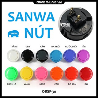   SANWA  Combo 8 Nút Game Thùng OBSF-30 Chính Hãng  Nhật Bản  