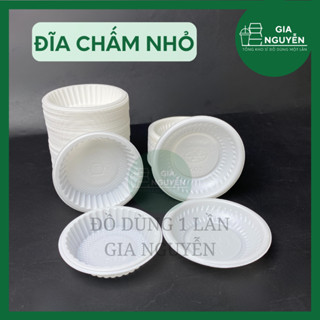 Combo 400 Đĩa Nhựa Đựng Muối Tiêu, Tương Ớt, Nước Chấm,...