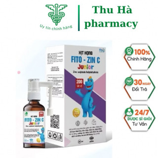  Xịt Kẽm Cho Bé Sơ Sinh Fito ZinC Junior Giúp Bé Ăn Ngon Tăng Hấp Thu Giảm Ốm Vặt Lọ 20ml -nhathuocthuha 