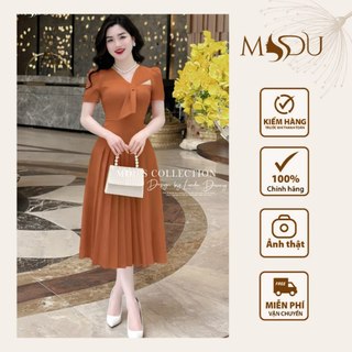 Váy Xếp Li MDU3982 Với Chất Liệu Mango Ý Cao Cấp, Dáng Xòe Nhẹ Thanh Lịch Từ MDU K54-D2-2