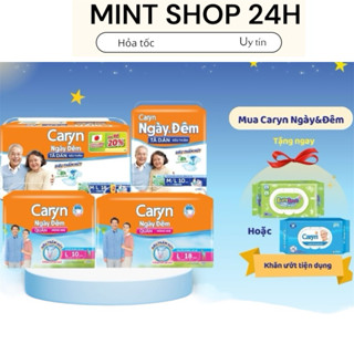 [tặng khăn ướt baylove đơn 500k-Dán M/L10+2] Tã bỉm dán/quần caryn ngày và đêm cho người lớn, mẹ sau sinh hương bạc hàb