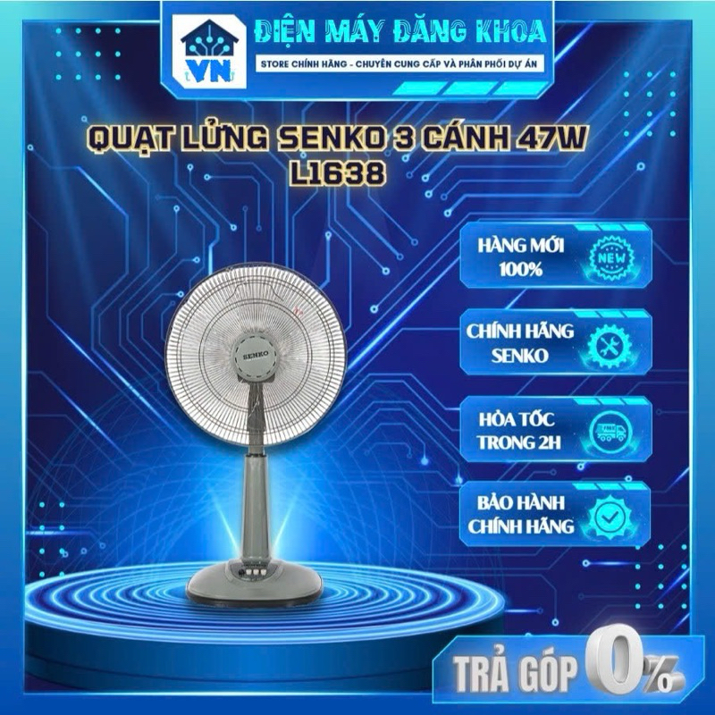 Quạt lửng Senko L1638