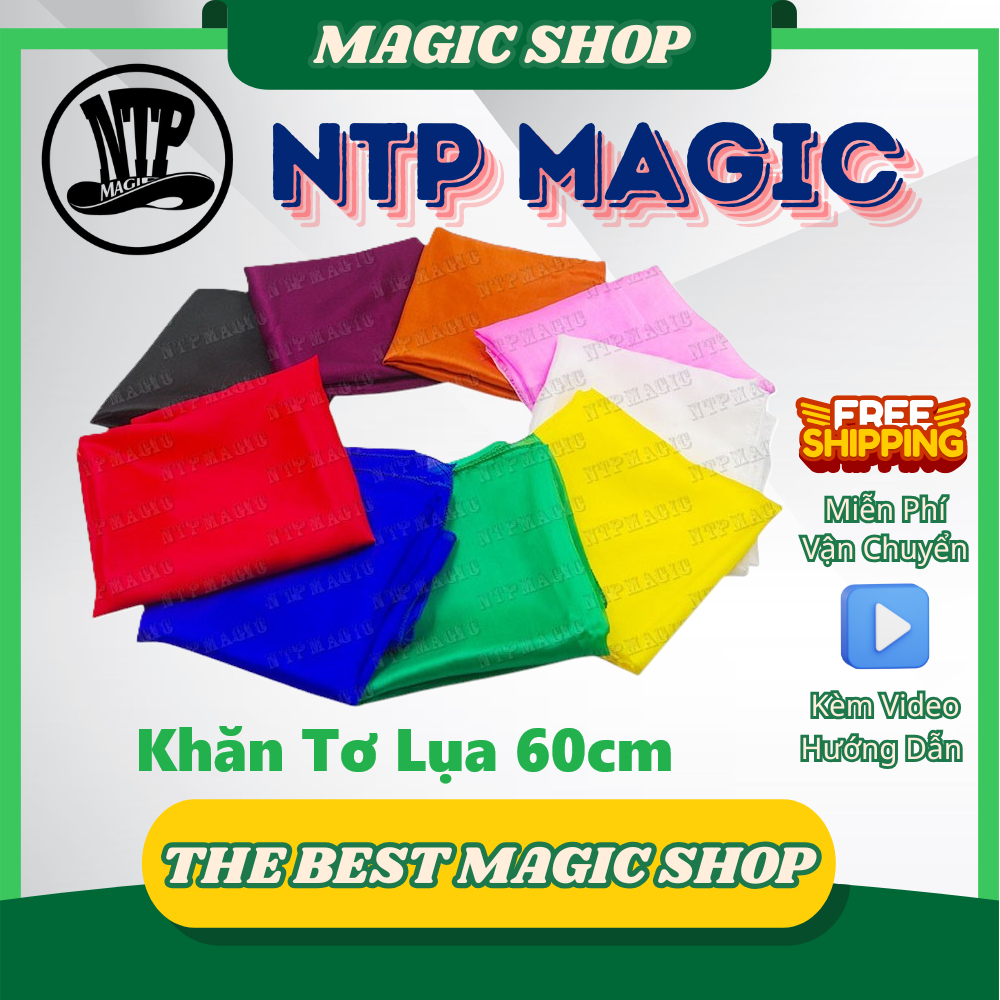 [ Freeship ] Khăn lụa tơ tầm ảo thuật biểu diễn