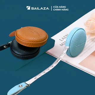 Thước đo vòng eo tự rút, thước dây bọc da Sailaza kích thước 150cm
