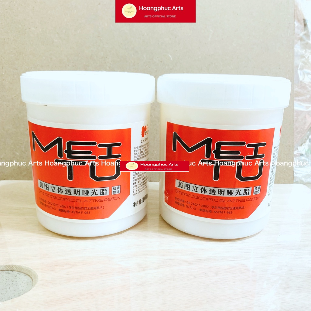 Dung dịch Phủ bóng MEITU/Marie's 1000ml - Chuyên dụng phủ bảo vệ tranh sơn dầu, acrylic, tranh tường