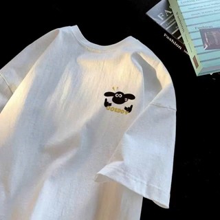 Áo thun phông nam nữ KONOVA chất liệu tuyết nhung form rộng dấu quần in hình gấu dâu elegant