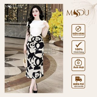 Váy Ôm Body MDU3765 Thiết Kế Váy Hoa Hồng Cách Điệu Tôn Dáng Cuốn Hút Từ MDU K47-D2-4