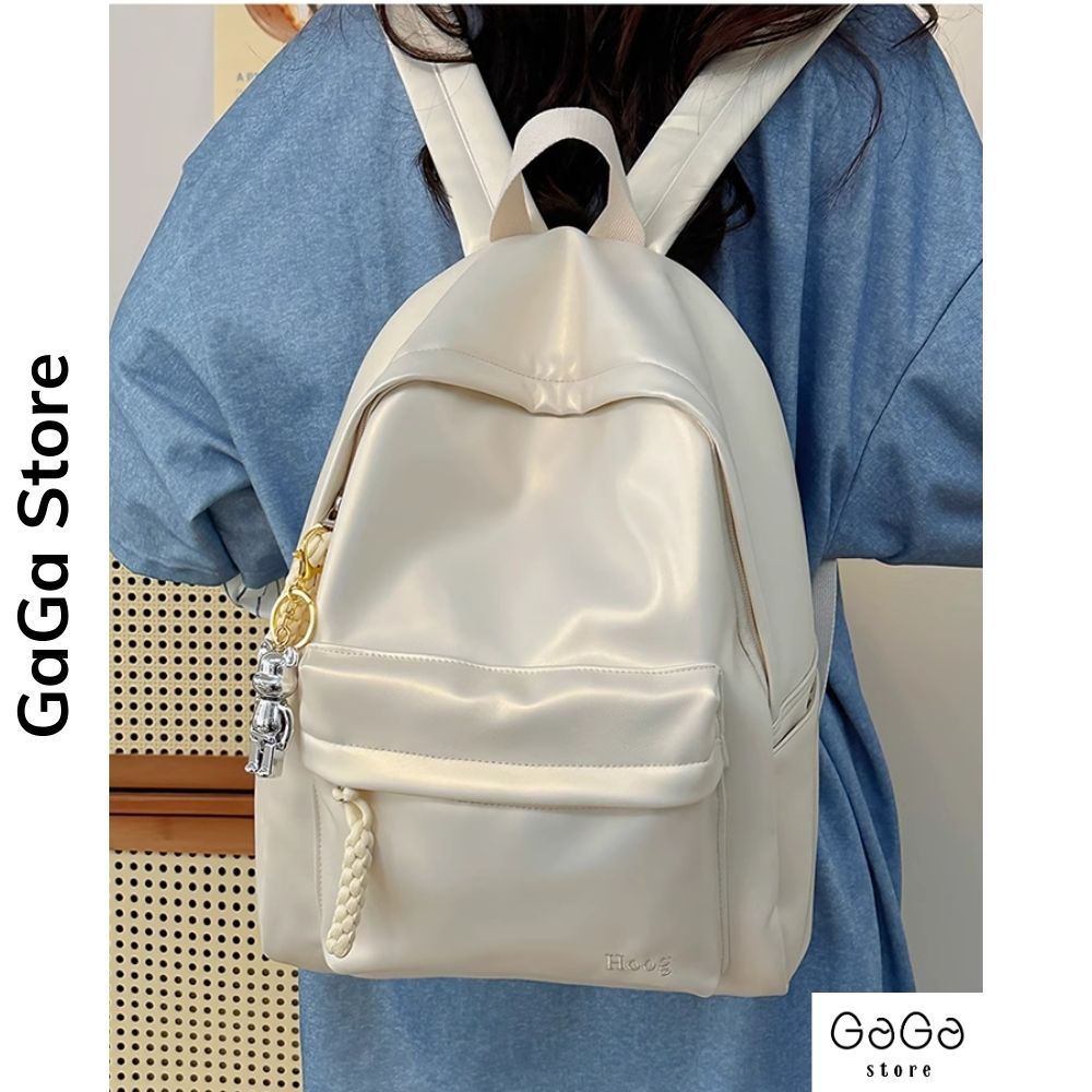 Balo da đi học chống nước cho học sinh , sinh viên phong cách basic style hàn quốc B837 gagastore