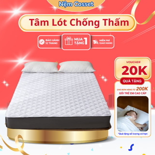 Tấm Lót Bảo Vệ Nệm Chống Thấm kháng khuẩn Chống Thấm Tuyệt Đối, Không Hầm Bí, Không Sột Soạt Thông Thoáng