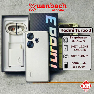 Điện thoại Xiaomi Redmi Turbo 3 - Poco F6 likenew fullbox Snapdragon 8s Gen 3 - Sạc nhanh 90W- BH 6 tháng