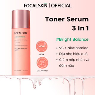  Toner Serum 3In1 Dưỡng Ẩm Trắng Da FOCALSKIN Niacinamide B3 44.5% Cam Thảo Phù Hợp Da Nhạy Cảm 180ml 