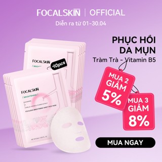 【COMBO 10 MIẾNG FOCALSKIN Mặt Nạ Giấy Vitamin C+ Niacinamide Cấp Ẩm Dưỡng Trắng Da Mờ Thâm Mụn 25ml
