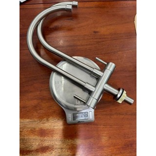 Vòi chén đôi, vòi rửa chén 2 đầu inox 304 không rỉ sét dành cho bồn rửa chén