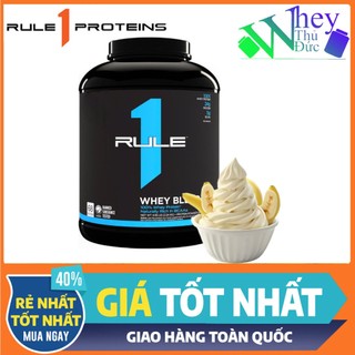 Whey Blend Rule 1 5LBS vị Frozen Banana – Kết Hợp Isolate & Concentrate, Hỗ Trợ Tăng Cơ Toàn Diện (2.27kg)