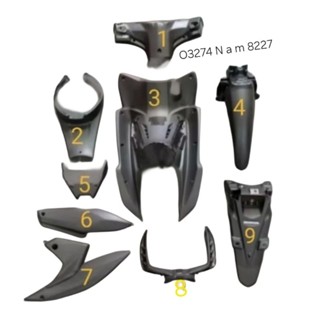 Bộ nhựa nhám đen gắn áo xe WAVE RSX 110 2014-2020 zin Honda