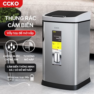 Thùng rác thông minh CCKO CK9915, thùng đựng rác cảm ứng, cảm biến thông minh inox 410 chống bám bẩn dung tích 6L 9L 12L