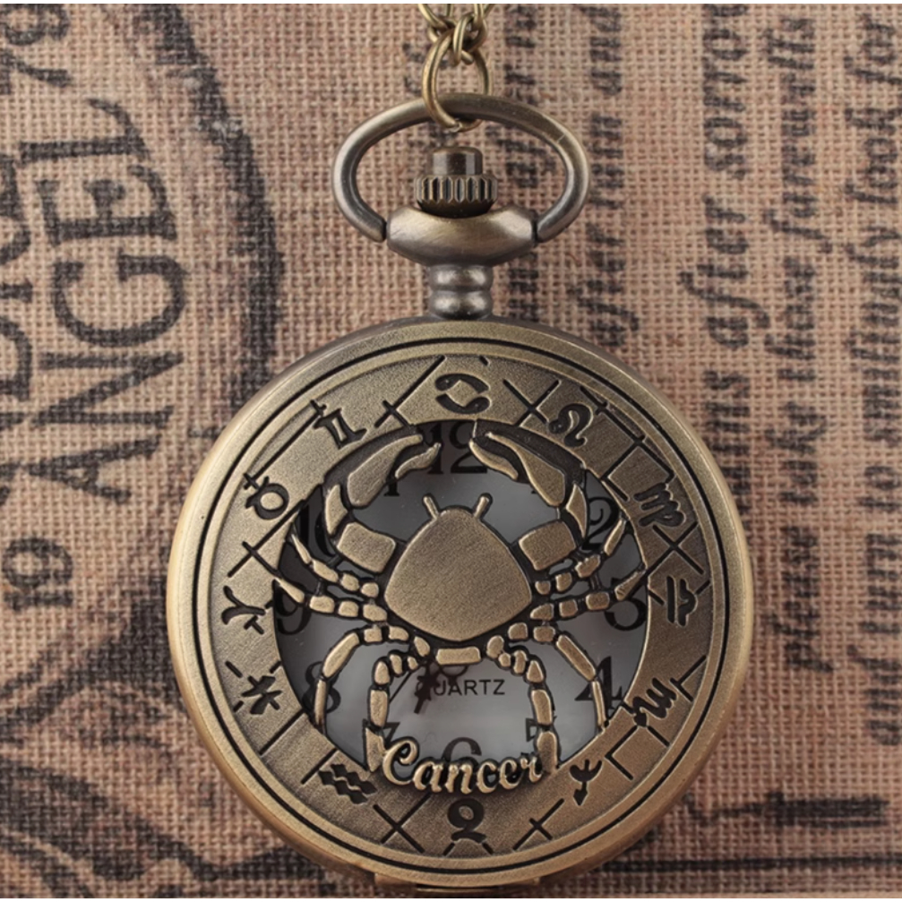 Đồng hồ quả quýt, Đồng hồ bỏ túi phong cách cổ điển 12 Cung hoàng đạo Lifeandtime