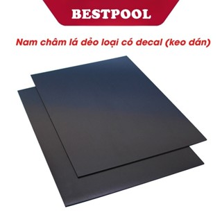 Nam châm lá dẻo a4 có decal keo dán, giáo cụ dạy học tiếng anh đồ dùng học tập văn phòng phẩm