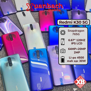  Điện thoại Redmi K30 5G Ram 8G Unlock Rom Quốc Tế Rom EU full TV Snap 765G pin 4500mah 