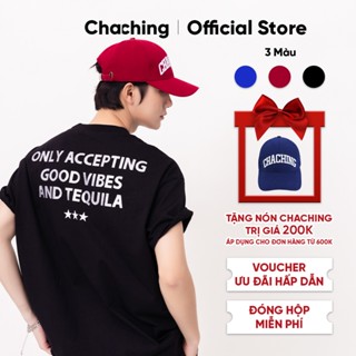 Áo Thun Unisex In Nhũ Kim Tuyến ChaChing, Áo Phông Nam Nữ Form Boxy In Kim Tuyến Lấp Lánh Chất Liệu Vải Cotton Mềm Mại