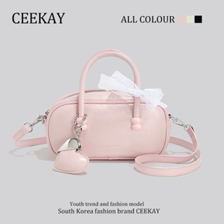 [HÀNG SẴN FULLBOX] Túi xách nữ Ceekay kiểu đeo chéo nhỏ gọn thời trang kèm nơ ren trắng siêu xinh phong cách Ulzzang Hàn