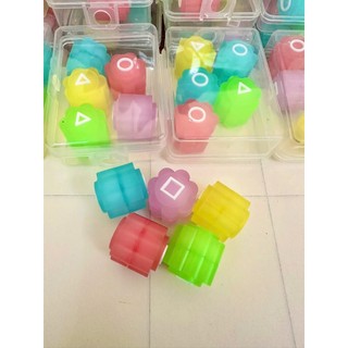  Sét 2 hộp 10 viên Squid Game 2 Trò chơi Gonggi Trò chơi con mực phát sáng. 