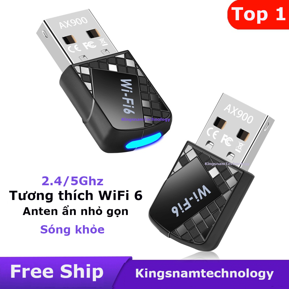 [Hỏa Tốc] USB WiFi + BLUETOOTH 600Mbps 1300Mbps 5G Wifi 6 150M 300Mđầu thu wifi cho pc laptop card mạng wifi bluetooth