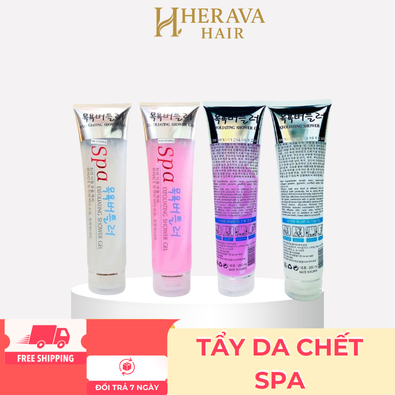 Gel Tẩy Tế Bào Chết Toàn Thân SPA Hàn Quốc 350ml Dưỡng Da Trắng Sáng, Mịn Màng