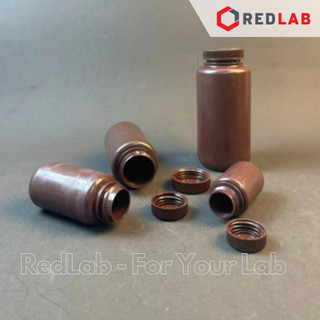 Chai nhựa HDPE nâu miệng rộng ONELAB 60 125 250 500 1000 2000 ml, chịu nhiệt độ lạnh -30°C to 70°C, đựng mẫu thí nghiệm,