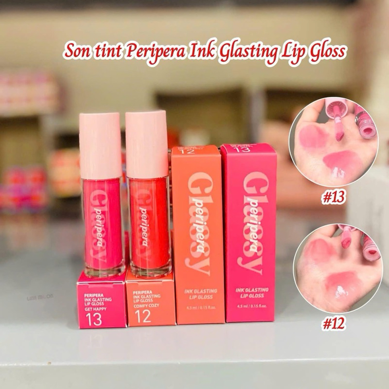 [FULL 22 MÀU] SON BÓNG PERIPERA INK GLASTING LIP GLOSS