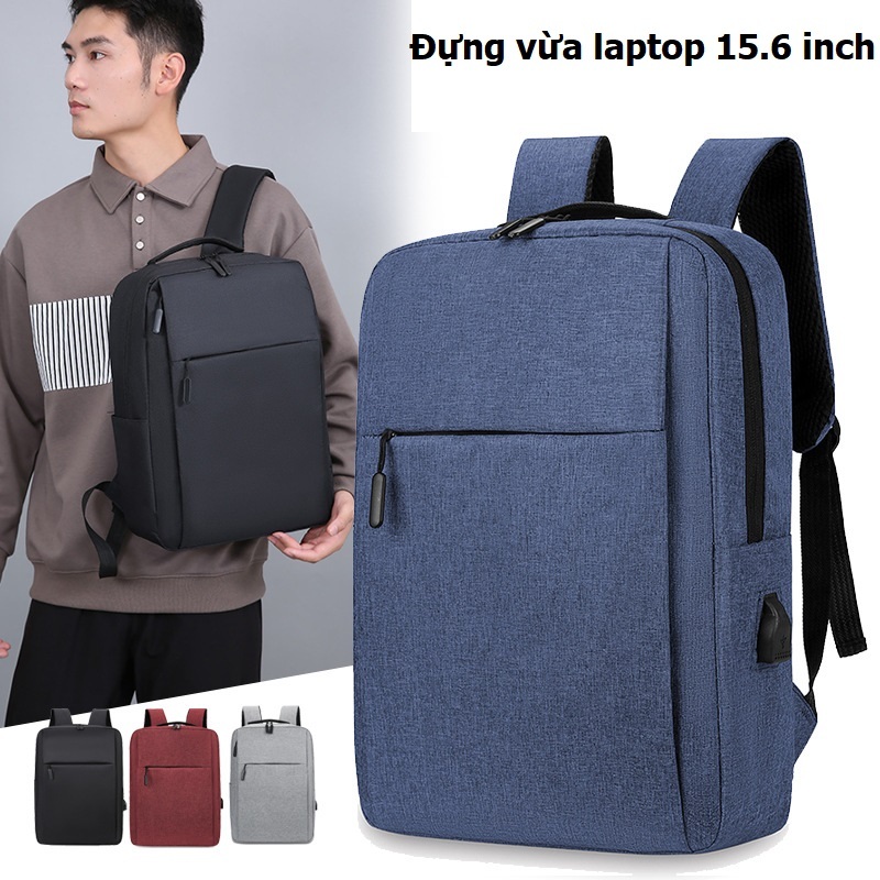 Balo đựng laptop 15.6 inch đi học, đi làm chống sốc nhiều ngăn, chống nước cao cấp