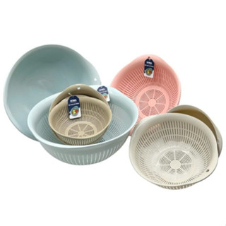  Bộ Thau Rổ Tròn Thau Rổ Nhựa Châu Hưng 