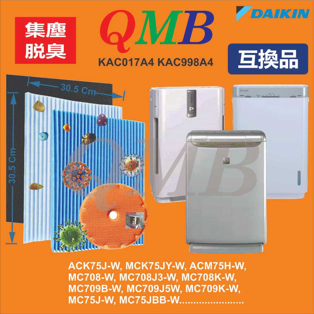 Màng lọc Hepa DAIKIN  MCK75, MCK75LBB, MCK75LE7, MCK75LKS, MCK75KE6, MCK75KJ7, MCK75JBB, MCK75JE5, M