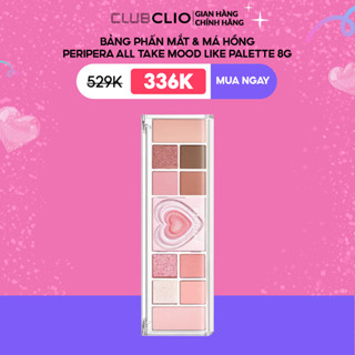 [Livestream Võ Hoàng Yến 8.4] Bảng Phấn Mắt & Má Hồng Peripera All Take Mood Like Palette 8g