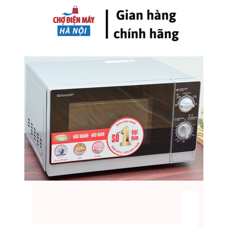 [Hỏa tốc 2H] Lò vi sóng cơ Sharp R-205VN(S) 20lít Hàng chính hãng