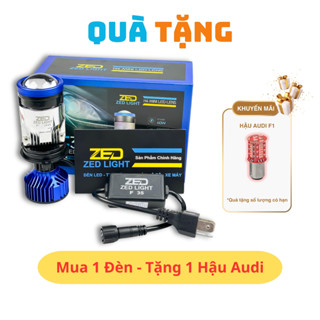 Đèn Pha Bi Cầu F35 ZED LIGHT - 60W 12 24V DC H4 Bản Cao Cấp - BH 24 Tháng Xe Máy, ÔTô