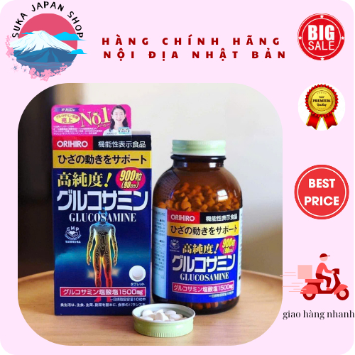 Viên uống bổ xương khớp Glucosamine 900v Orihiro Nhật bản