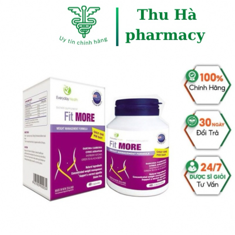 Viên uống giảm cân Everyday health fit more hỗ trợ giảm cân nhanh chóng hiệu quả