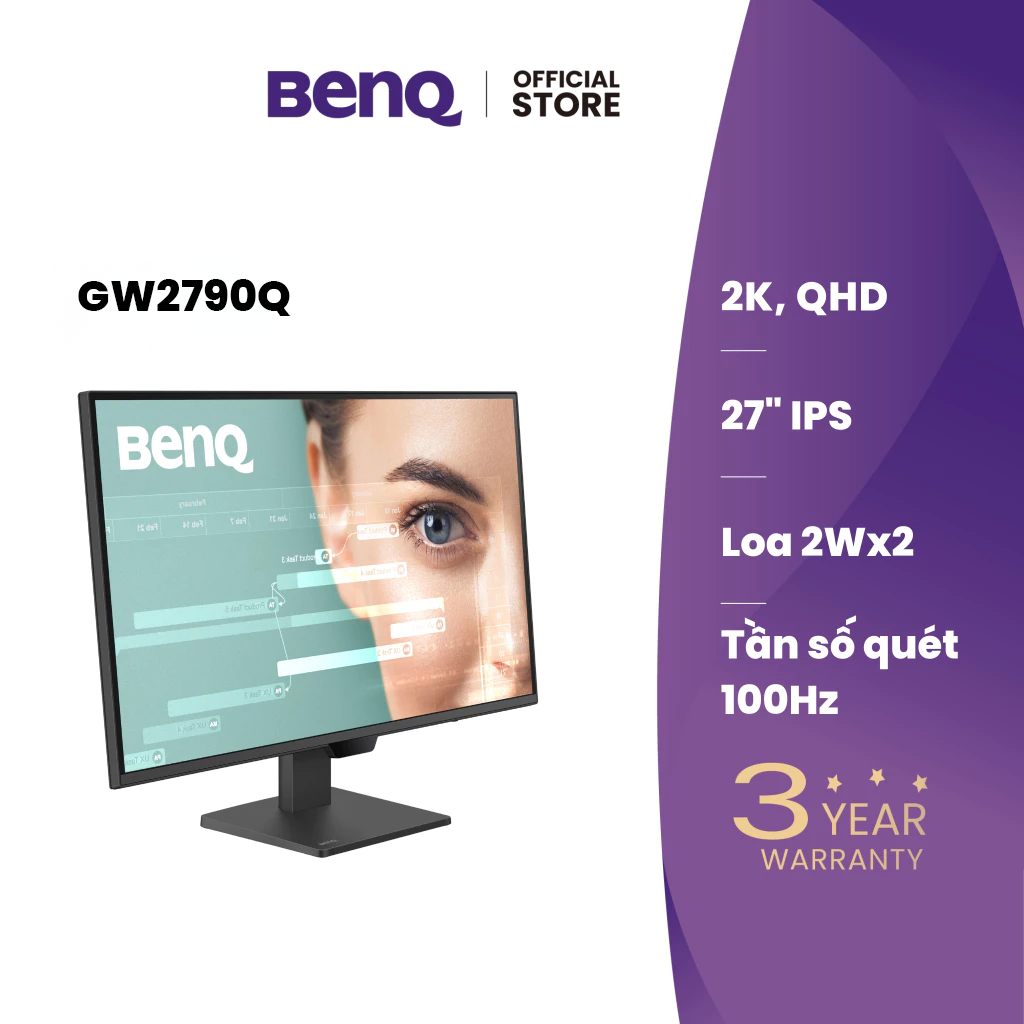 BenQ GW2790Q_Màn hình bảo vệ mắt 27 inch 2K QHD 100Hz phù hợp làm việc và giải trí | BigBuy360 - bigbuy360.vn