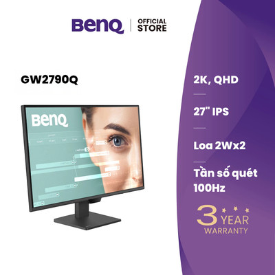 BenQ GW2790Q_Màn hình bảo vệ mắt 27 inch 2K QHD 100Hz phù hợp làm việc và giải trí