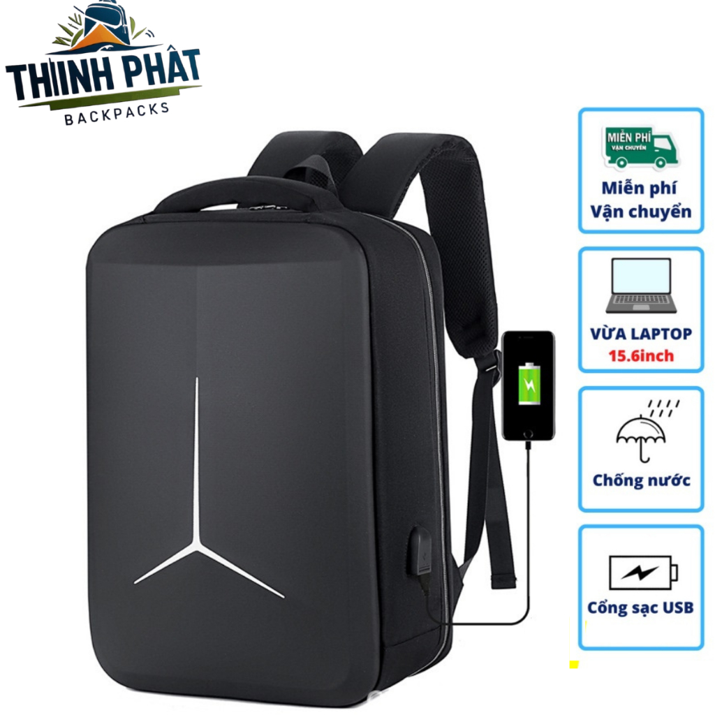 BaloThời Trang Nam Nữ đẹp đi học đi du lịch đựng Laptop tích hợp sạc USB - BLMEC - Balo Thịnh Phát