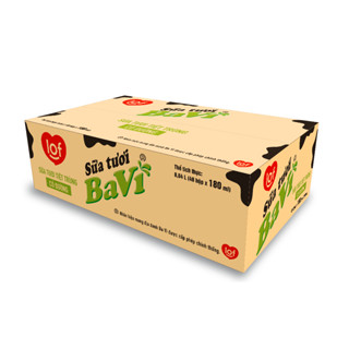 Thùng 48 hộp Sữa Tươi Ba Vì LOF Có Đường 110ml/ 180ml