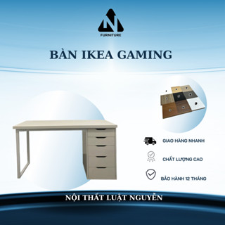 Bàn ikea gaming 1 tủ 1m6