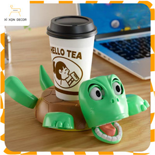  Xí Xọn Decor - Miếng Lót Để Cốc Hình Tàu Lượn Rùa Vui Nhộn – Đồ Chơi Giải Nén Sáng Tạo Trang Trí Bàn Làm Việc 