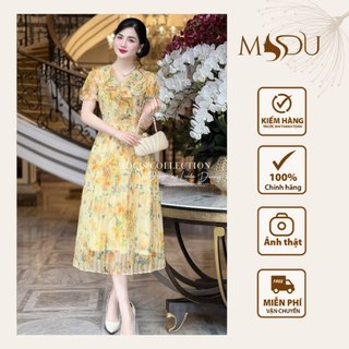 Váy Maxi Biển MDU2903 Họa Tiết Hoa Nhiệt Đới Dáng Xuông Thoải Mái Từ MDU K61-D2-2