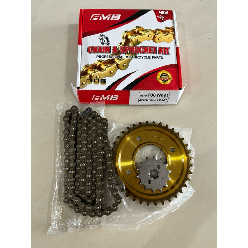 Nhông sên dĩa FMB Wave S100 / S110 / Rsx110 / Blade 110