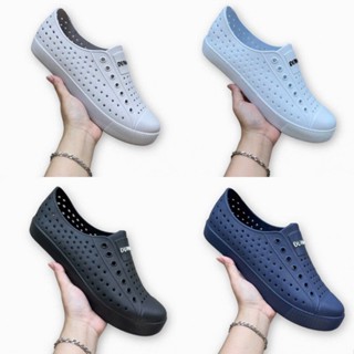 Giày Nhựa Lỗ Nam Nữ Đúc Nguyên Khối Siêu Nhẹ Đi Học Đi Làm Chống Nước Đi Mưa Đi Biển - GL025
